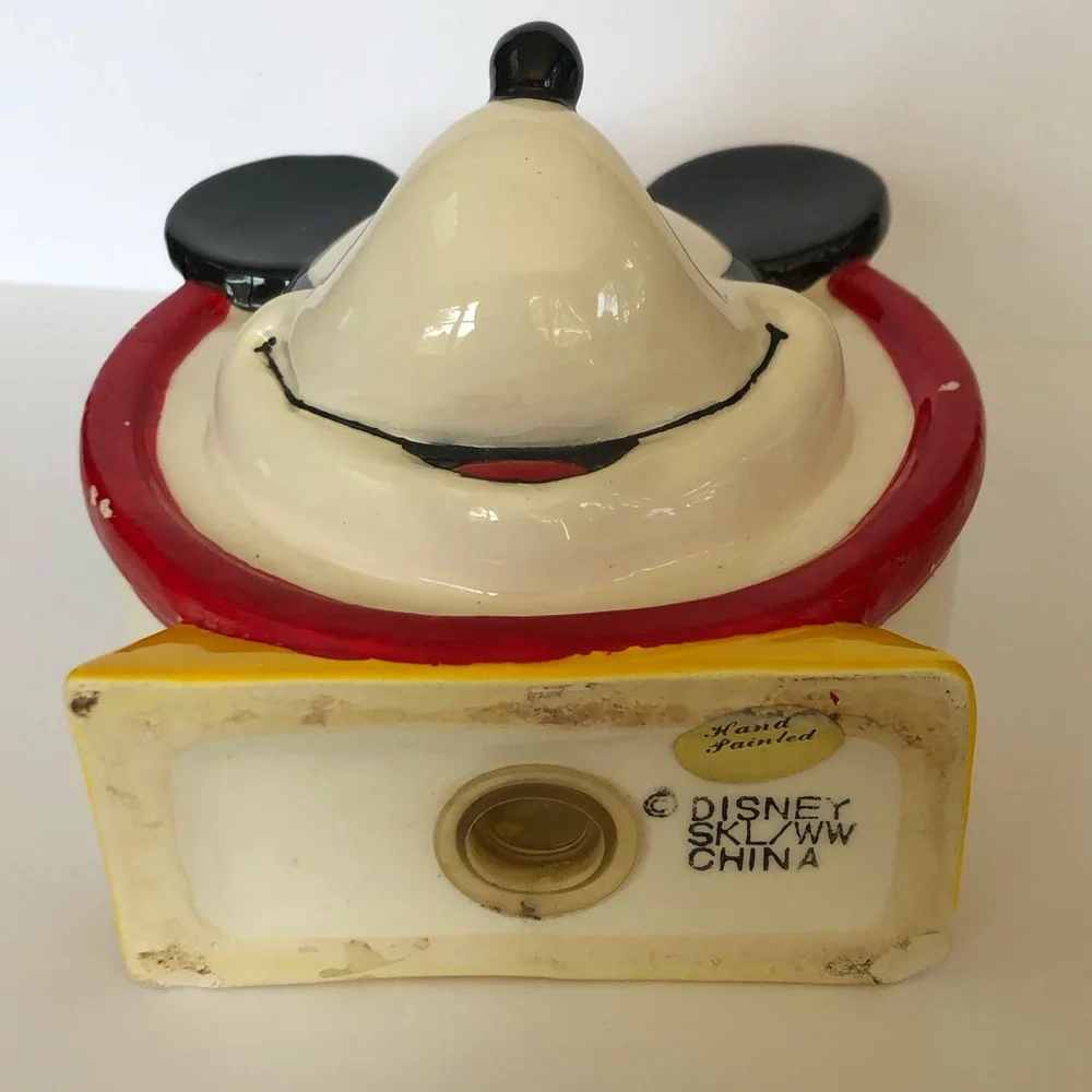 Vintage Mickey Mouse toothbrush holder or pencil or flowers or brushes :)